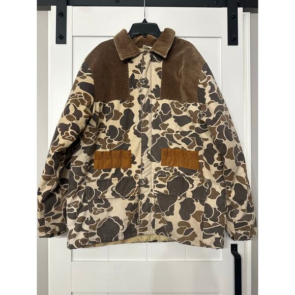 Vintage Walls Frogskin Camo Insulated Hunting Jacket w/game Bag Men’s large - Picture 1 of 16